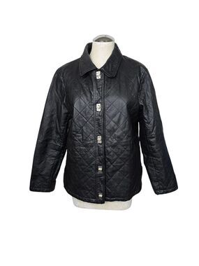 Dialogue Black Leather Jacket M